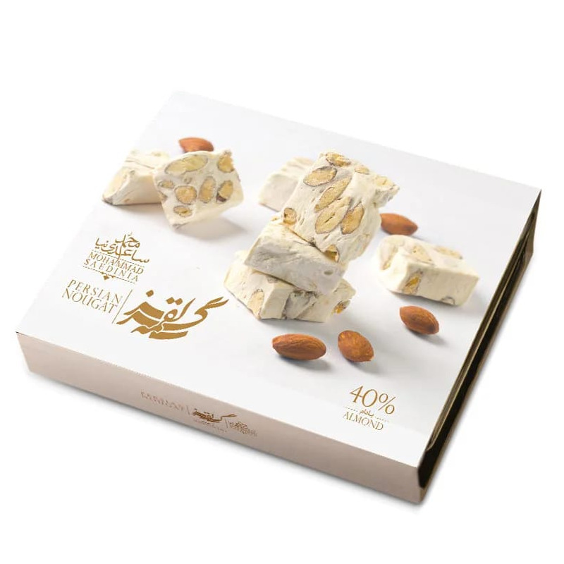 گز لقمه 40 درصد بادام ساعدنیا 